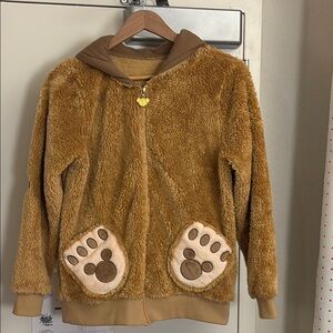 Tokyo Disney Sea Duffy Fuzzy zip up hoodie Japanese L Disneysea